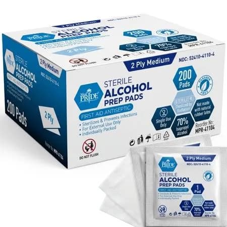 MedPride Sterile Alcohol Prep Pads