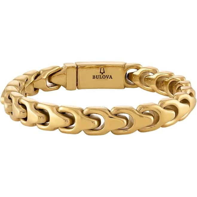 Bulova Men's Ion Plated Stainless Steel Bracelet