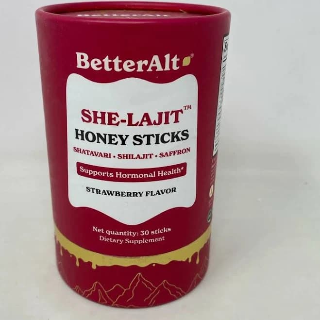 Betteralt She-lajit Honey Sticks - Strawberry Red, 30 Sticks |