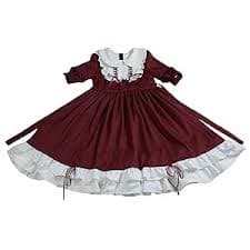 Amazon.com: KUFEIUP Women's Sweet Lolita Dress Pan Collar Ruffle Princess Costume (Bluish Green, Medium) : Clothing, Shoes & Jewelry