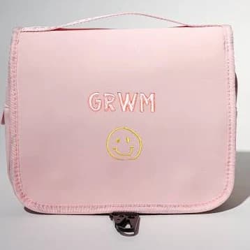 TOILETRY BAG PRETTY PINK - GRWM + HAPPY FACE by Pop Ups