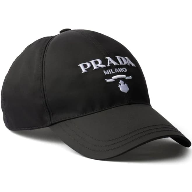 Prada Logo-embossed Baseball Cap - Black