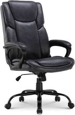 Mainstays Executive Ergonomic High Back Leather Home Office Desk Chair