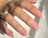 ZARA Press on Nails - Classic French - Set of 10 Luxury Made to Order Nails - Etsy