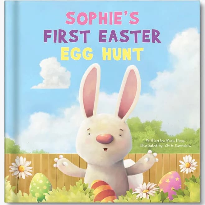 My First Easter Egg Hunt Personalized Board Book, Boy