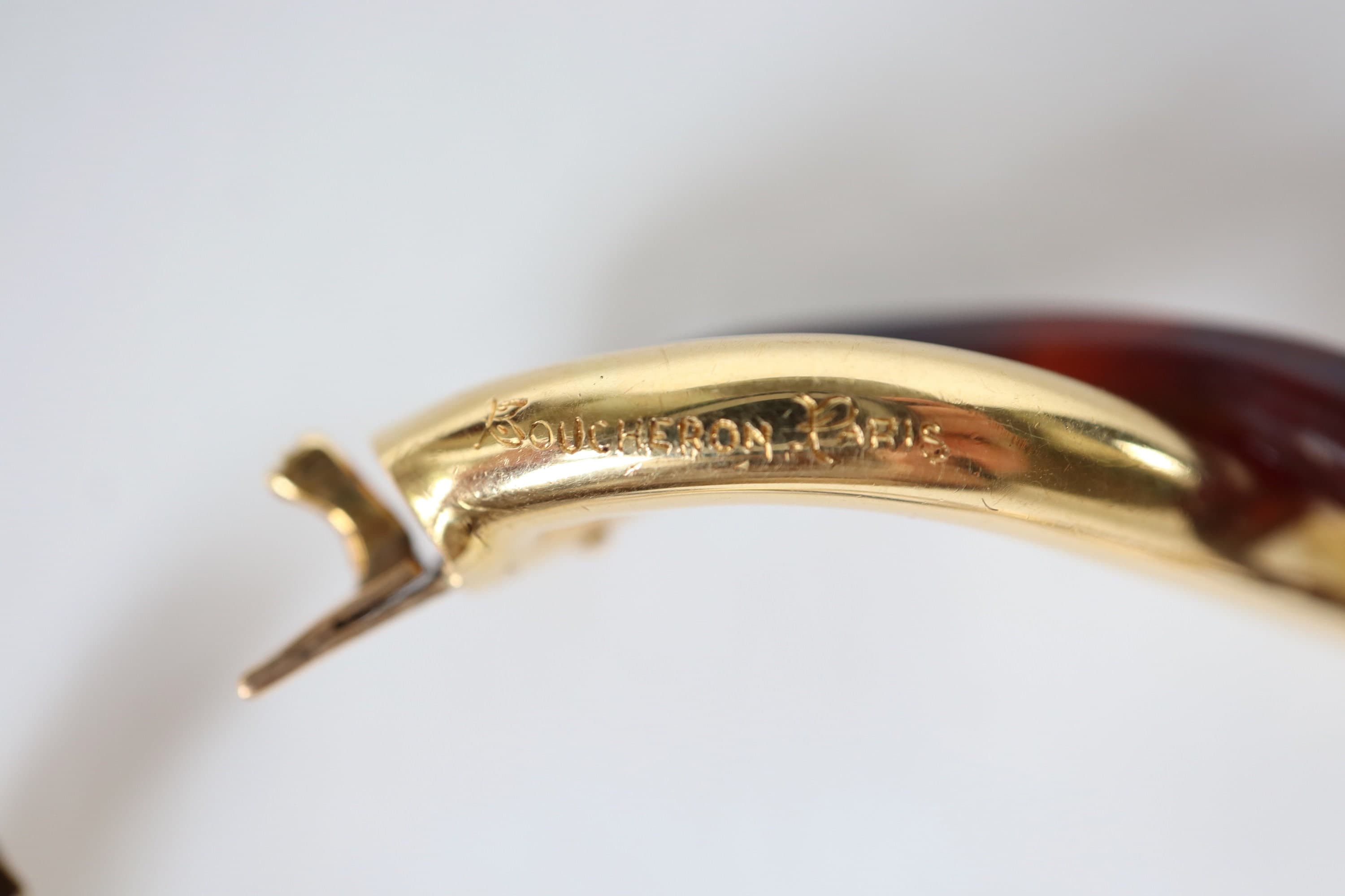 BOUCHERON Bracelet Circa 1960 Twisted in 18 Carat Yellow Gold and Tortoiseshell - Etsy Canada