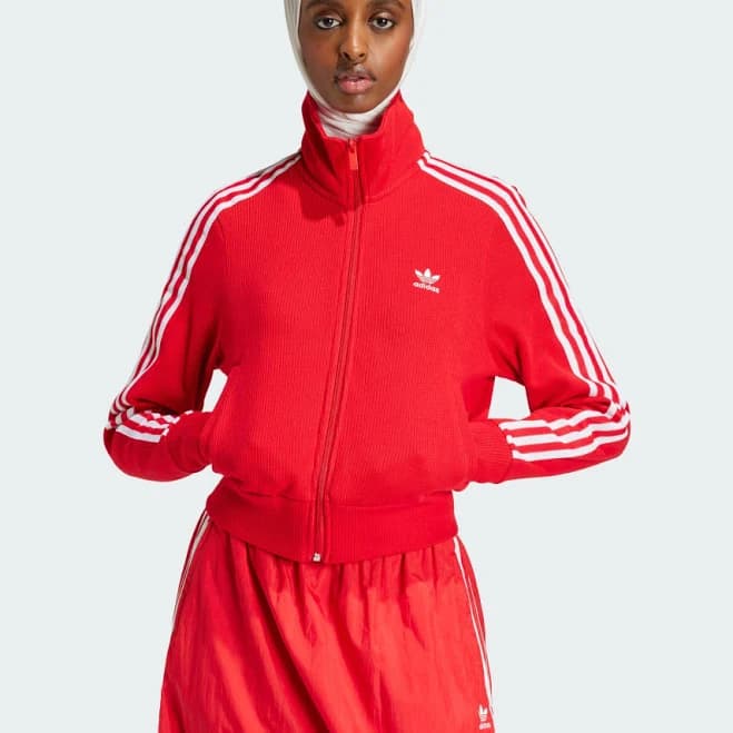 adidas Originals Women's Adicolor 3-Stripes Knit Track Jacket
