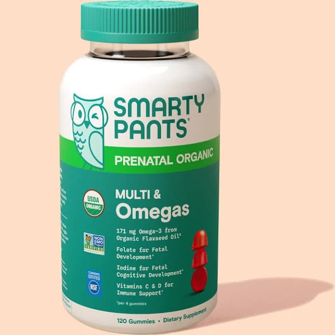 SmartyPants Organic Prenatal Multivitamin