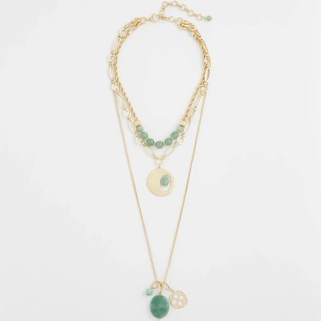 Chico's Women's Convertible Triple-Strand Pendant Necklace