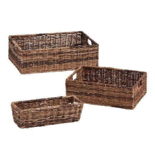 World Market Madras Low Utility Basket