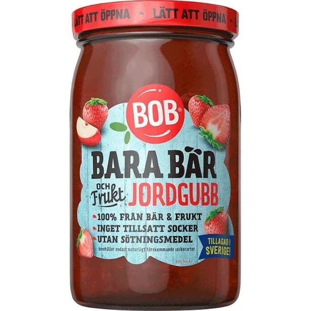 Bob Just Berries and Fruit, Strawberry Jam - 310 grams
