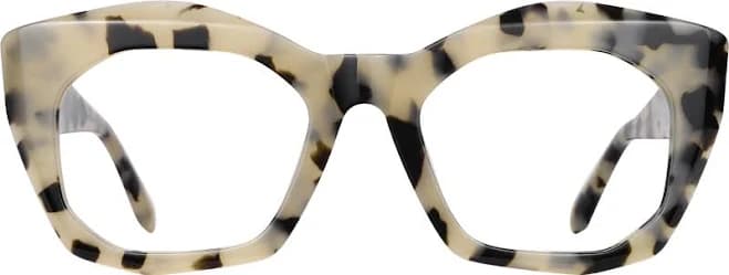 Fytoo Geometric Tortoiseshell Acetate Full Rim Eyeglasses