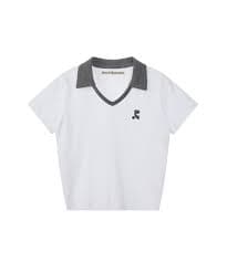 MUSINSA | REST&RECREATION V-NECK COLLAR TOP - WHITE