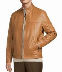 Roundtree & Yorke The Heritage Leather Moto Jacket