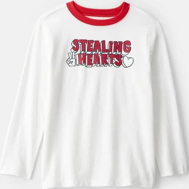 Oshkosh B'gosh Boys Stealing Hearts Long-Sleeve Graphic Tee
