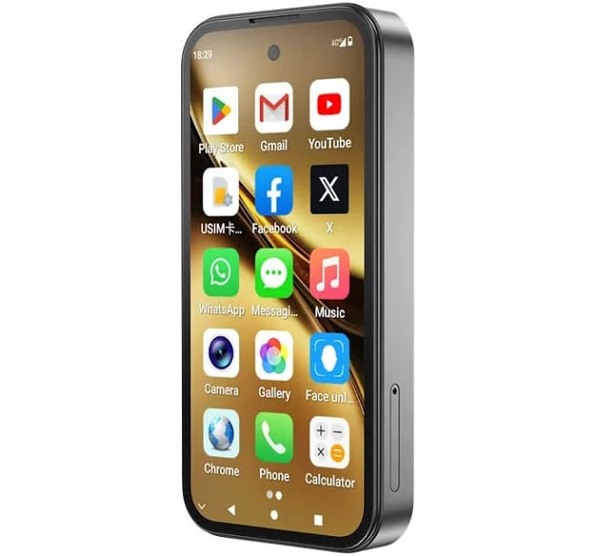 SOYES SOYES Q333 Mini 3.97-inch Android 12.0 4GB RAM 64GB ROM Dual SIM Dual Standby 2000mAh Facial Recognition Type-C Interface 4G Smartphone