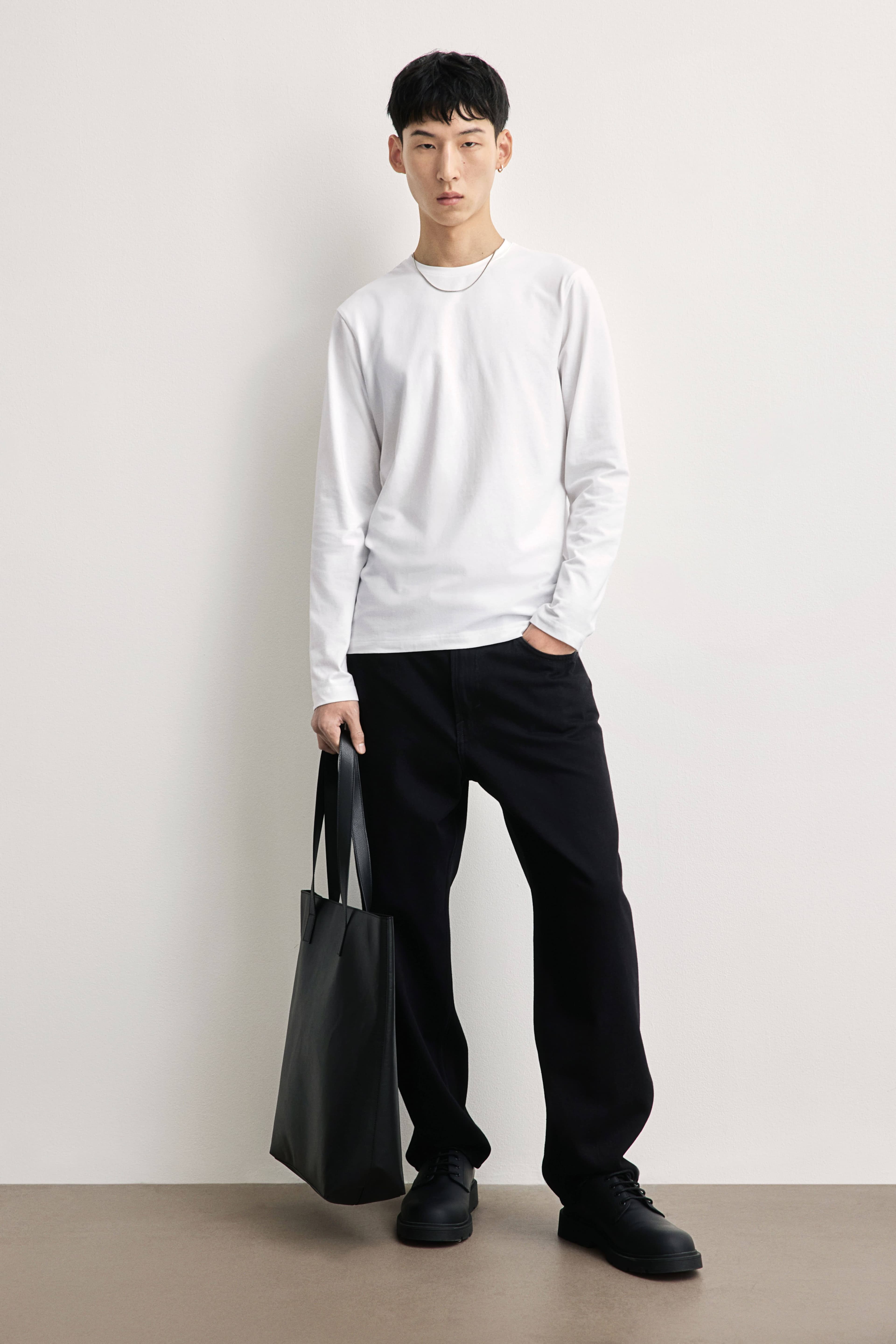 H&M Men's Slim Fit Jersey Shirt