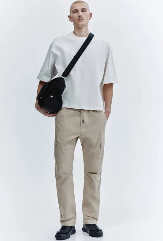 H&M Men's Slim-Fit Cargo Pants