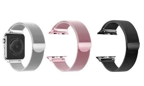 Tech Express Mesh Milanese Loop Stainless Steel Magnetic Loop Replacement Wrist Band for Apple Watch