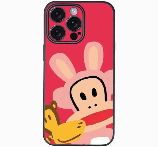 Famous P-paul frank Phone Case For iPhone 11 12 13 14 15 16Pro Max Plus Protect Plating Phone Cover