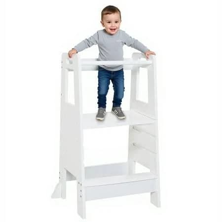 Kids Kitchen Helper Tower Step Stool