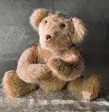 Vintage Beige Teddy Bear Plush Articulated Jointed Limbs 16"