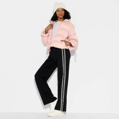 Wild Fable Women's Bow Puffer Jacket