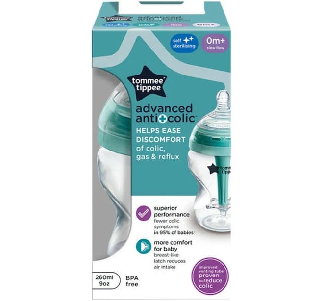 Tommee Tippee Closer to Nature Advanced Anti-Colic Baby Bottle 0m+