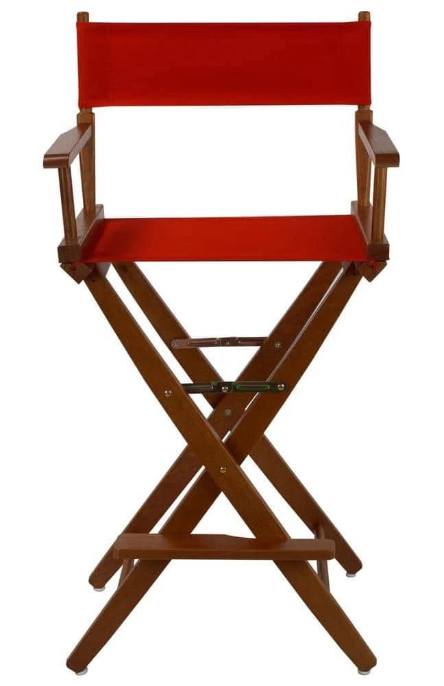 30 in. Seat Height Extra-Wide Frame Canvas New Solid Wood Directors Chair