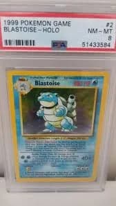 1999 Pokemon Base Set Unlimited Holo BLASTOISE #2/102 PSA 8 NM-mt