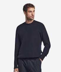 Ultrasoft Cashmere waffle stitch crewneck sweater | Falconeri
