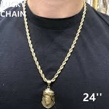 8''-30''14K GOLD PLATED ROPE CHAIN NECKLACE OR BRACELET PENDANT 6MM 17g-64g | eBay