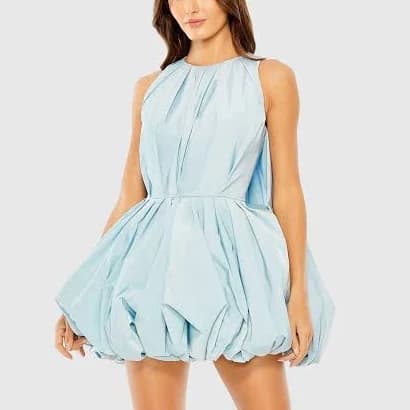 Ieena for Mac Duggal Women's Sleeveless A-Line Taffeta