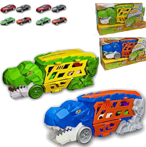 Dinosaur Transporter Truck Toy Combo Set of 2