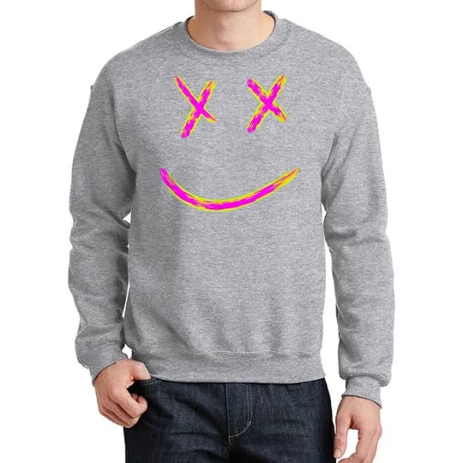 Artistshot Eyed Smiley Face Crewneck Sweatshirt