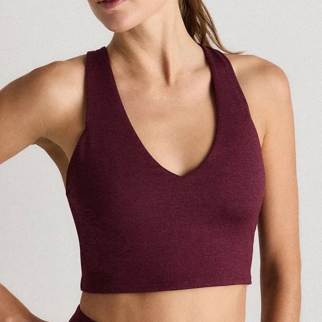 Quince Women's Ultra-Soft V-Neck Cropped Tank Top