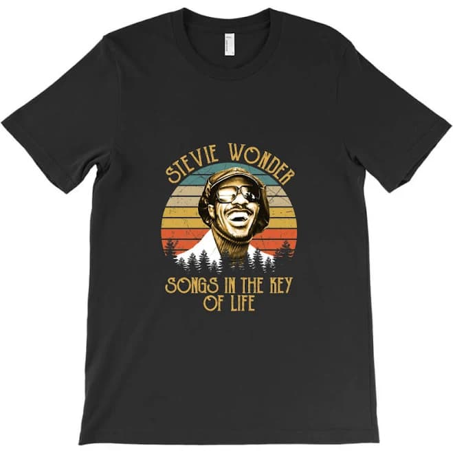 Artistshot Stevie Wonder Songs in The Key of Life T-Shirt