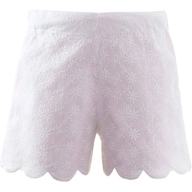 rachel riley us Eyelet Scalloped Shorts