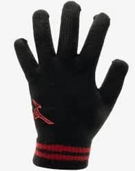 Mizuno Men Knit Gloves Sports Black Red Running Casual Soccer Glove 32JYA50296