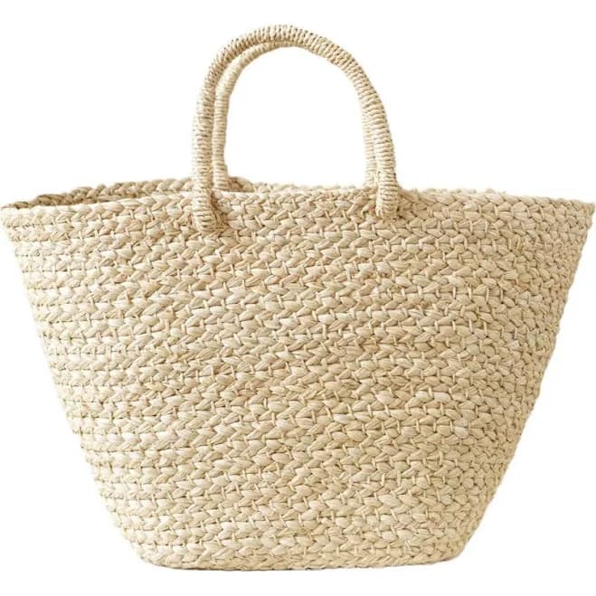 indego africa Braided Raffia Day Bag