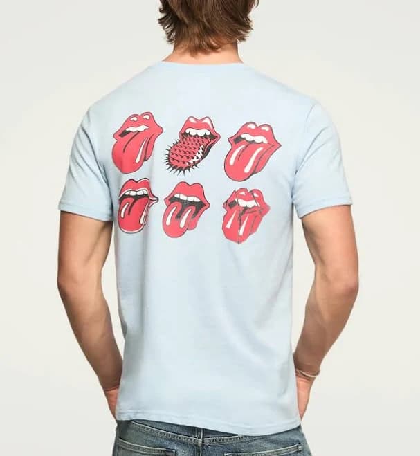 Lucky Brand Men's Rolling Stones Tongue T-Shirt