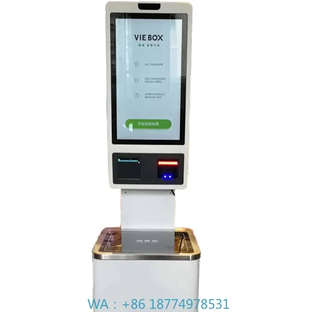 Restaurant Goods Ordering Kiosk for Cash Register 21.5/24/27/32 Inch Self-Service QR Code Payment