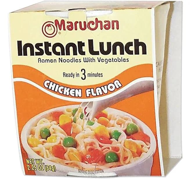 Maruchan Instant Lunch, Chicken, 2.25 oz Cups, 12/Carton (MAR00121)