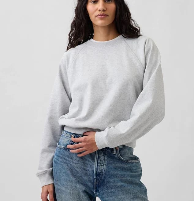 Gap Women's Vintagesoft Terry Raglan Sweatshirt