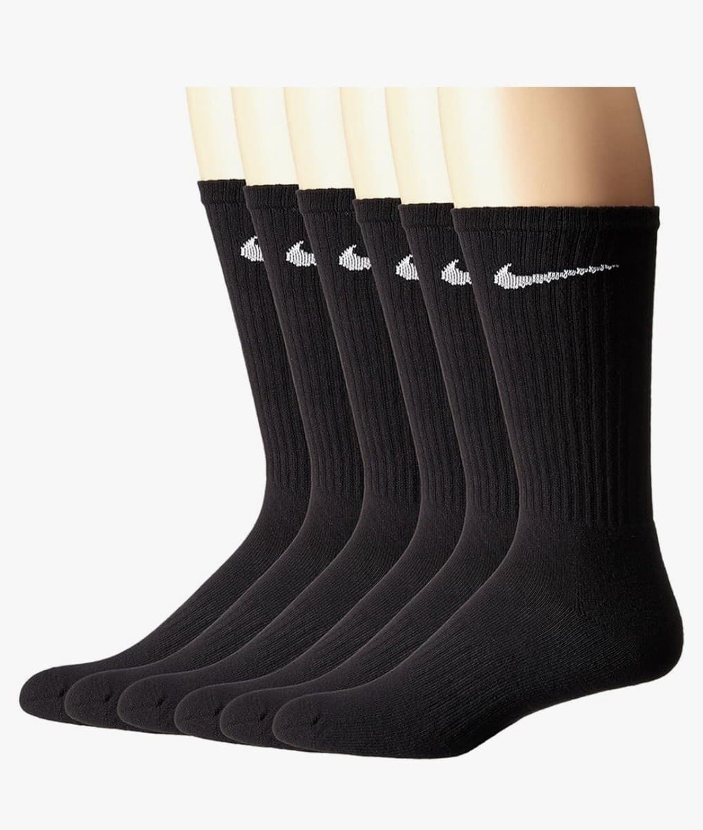 NIKE 6-Pack Dri-FIT Cushioned Cotton Crew Socks