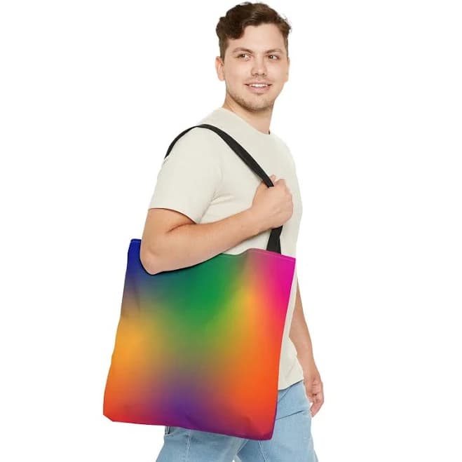 Rainbow Gradient Tote Bag