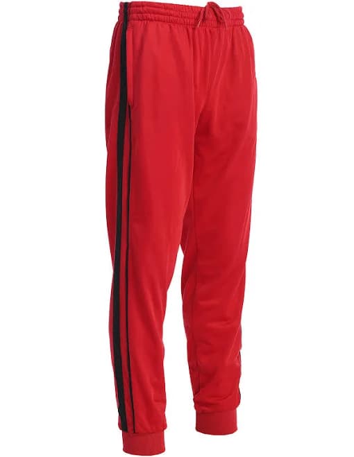 Gioberti Mens Athletic Track Pants with Ribbed Cuff Leg