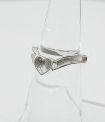 5mm Heart Shape Designer Blank Bezel 925 Sterling Silver Ring, Good for Resin Work. No Underpass Between Bezel and Band. - Etsy