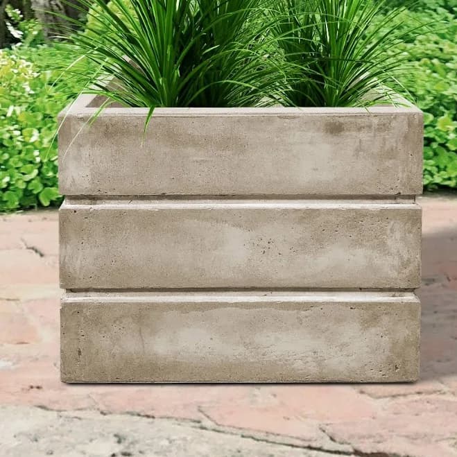 DurX-litecrete Lightweight Concrete Crate Planter