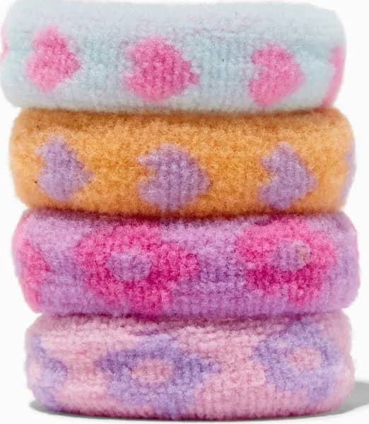Claire's 4 Pack Rolled Hair Ties